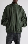 Balenciaga Tape Logo Oversize Tracksuit Jacket In Khaki