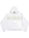 BALENCIAGA BALENCIAGA TAPE TYPE COTTON HOODIE