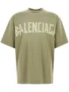 Balenciaga Crew Neck Distressed Neckline Graphic Print