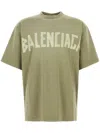 Balenciaga Crew Neck Distressed Neckline Graphic Print