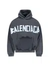 BALENCIAGA BALENCIAGA "TAPE TYPE" HOODIE – OLIVE GREEN