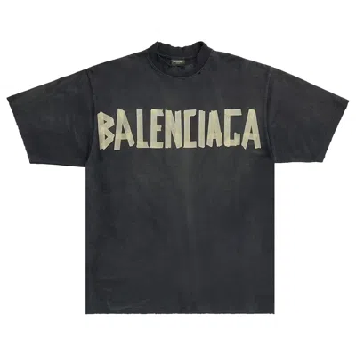 Pre-owned Balenciaga Tape Type Medium Fit T-shirt 'black'