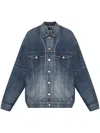 Balenciaga Men Jacket Tape Type In Blue