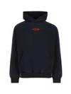 Balenciaga Hooded Sweatshirt Kangaroo Pocket In Blue