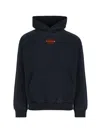 Balenciaga Hooded Sweatshirt Kangaroo Pocket In Blue