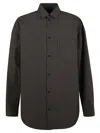 Balenciaga Men's Oversize Fit Shirt In Black/grey
