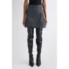 Balenciaga Grey Shadow-effect Tartan Mini Skirt In Gray
