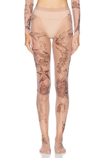 Balenciaga Tattoo Tight In Neutral