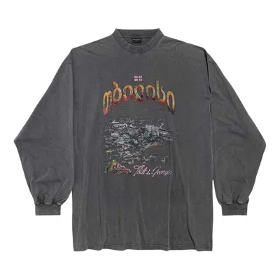 Pre-owned Balenciaga Tbilisi Long-sleeve T-shirt 'black' | Women's Size 1