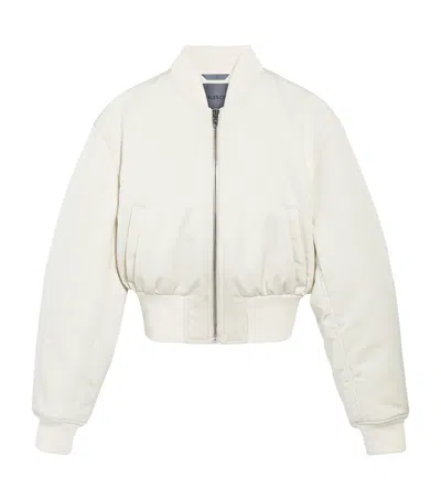 BALENCIAGA BALENCIAGA TECHNICAL FAILLE CROPPED BOMBER JACKET