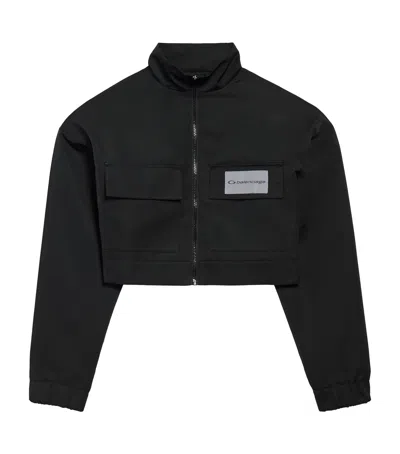 BALENCIAGA BALENCIAGA TECHNICAL FAILLE CROPPED TRACK JACKET