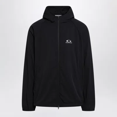 Balenciaga Technical Jacket With Logo Jackets And Coats Black