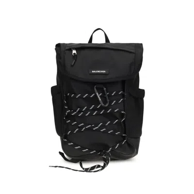 Balenciaga Technical Nylon Backpack  Black
