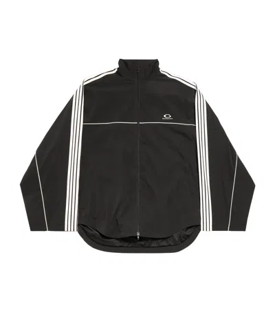 Balenciaga Technical Oversized Track Jacket In Black