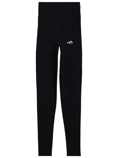 Balenciaga Techwear Leggings In Sporty Viscose Knit In Black