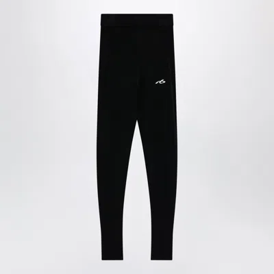 Balenciaga Techwear Leggings In Viscose Sporty Knit In Blue