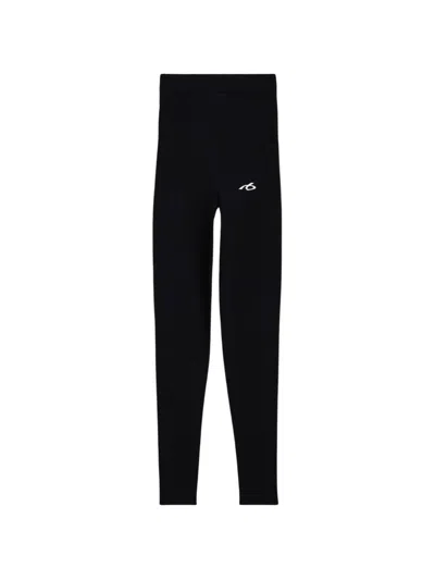 Balenciaga Techwear Leggings In Sporty Viscose Knit In Black