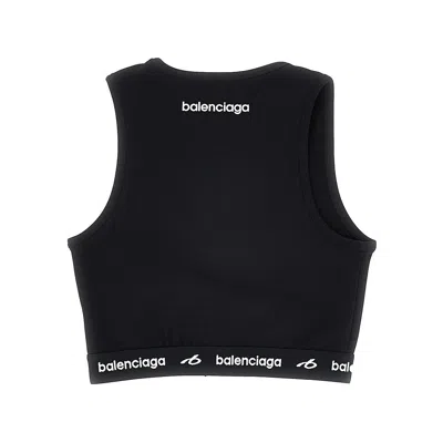 Balenciaga Techwear Sporty Bra In Black