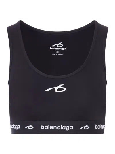 Balenciaga Techwear Tank Top In Technical Fabric In Black