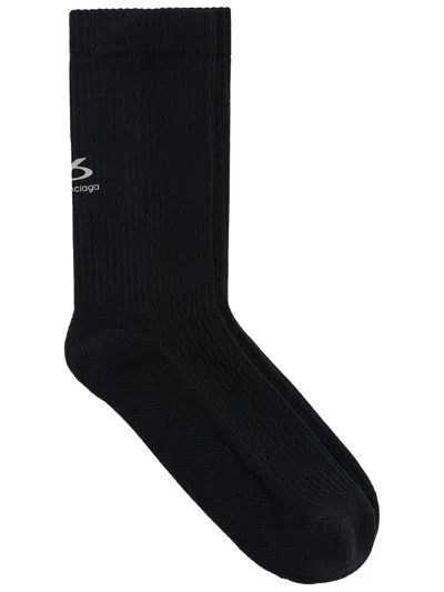 Balenciaga Techwear Technical Socks In Technical Knit In Black
