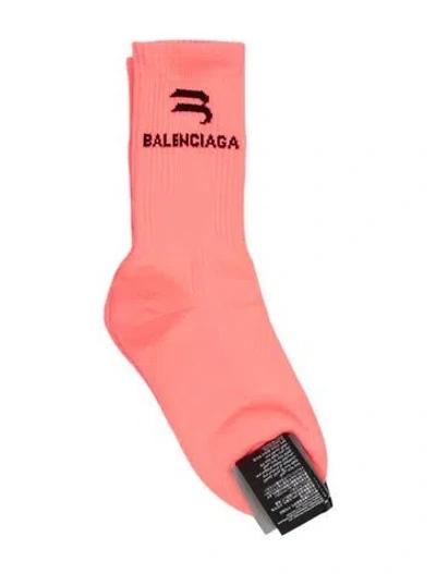 Pre-owned Balenciaga Tennis Socks W/ Tags In Pink