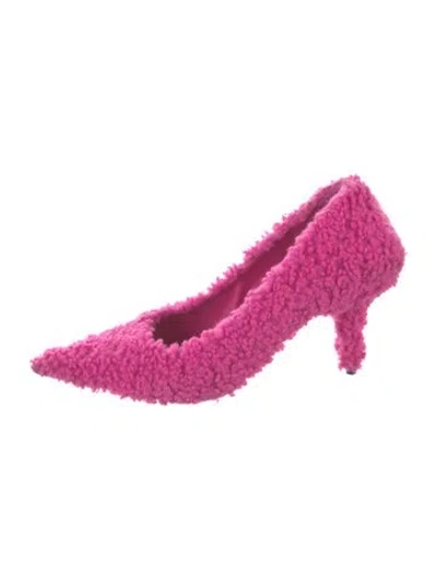 Pre-owned Balenciaga Terry Cloth Pumps In Pink