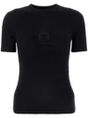Balenciaga Crew Neck Fitted T-shirt With Short Sleeves In Black