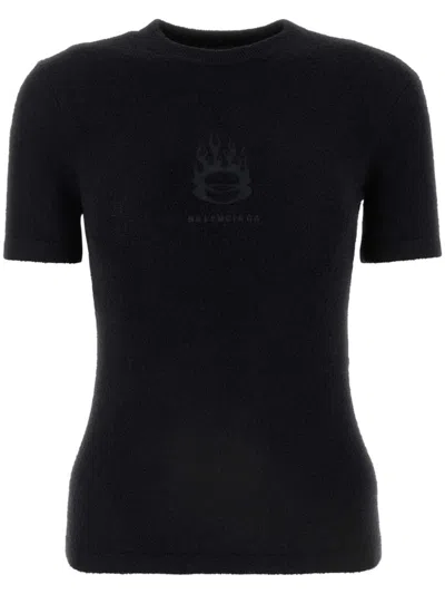 BALENCIAGA TERRY-CLOTH T-SHIRT