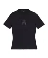 Balenciaga Terry-cloth T-shirt In Black