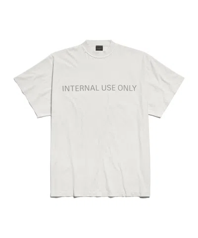 Balenciaga Text-print Distressed T-shirt In White