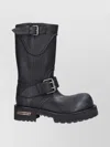 Balenciaga Venom Boots In Black Calf Leather In Black