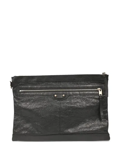 Pre-owned Balenciaga Textured Leather Clutch Bag
