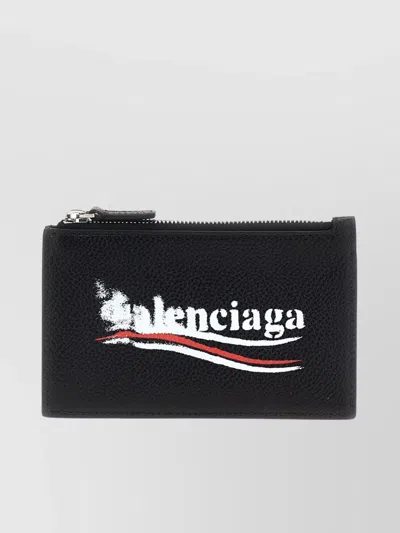 Balenciaga Textured Leather Wallet Cardholder
