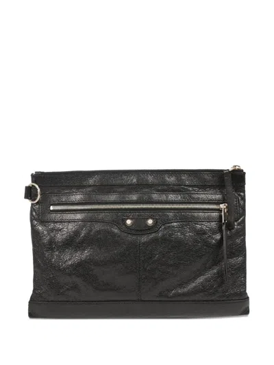 Pre-owned Balenciaga Textured Leather Zip Wallet