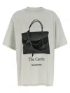 Balenciaga Oversized Graphic Print T-shirt In Gray