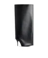 Balenciaga Wader Calfskin Wide-shaft Stiletto Boots In Black