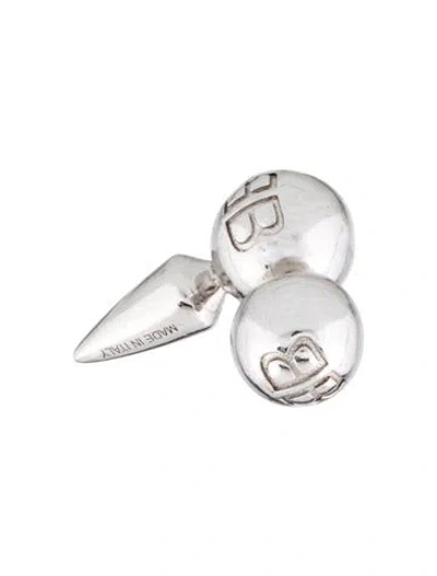Pre-owned Balenciaga Three Ball Spike Single Earring In Multi
