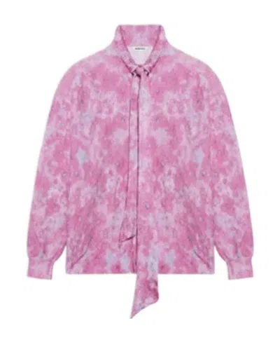 Balenciaga Tie-dyed Shirt In Pink