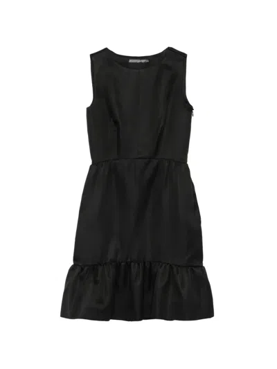 Pre-owned Balenciaga Tiered Hem Sleeveless Dress In Black