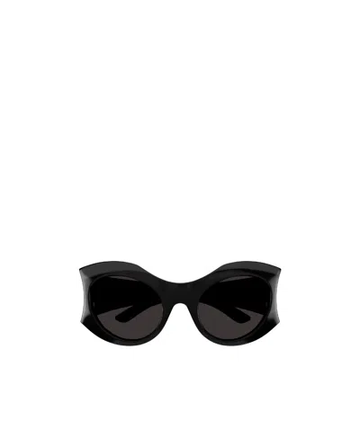 Balenciaga Tinted Oversize-frame Sunglasses In Black