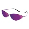 Balenciaga Titanium Pink Sunglasses In Purple
