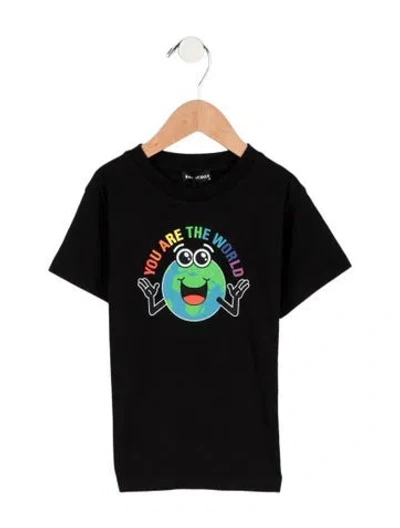 Pre-owned Balenciaga Babies' Toddler Boys' Graphic Print T-shirt W/tags In Black