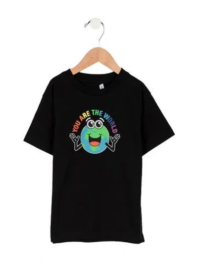 Pre-owned Balenciaga Babies' Toddler Boys' Graphic Print T-shirt W/tags In Black