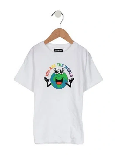 Pre-owned Balenciaga Babies' Toddler Boys' Graphic Print T-shirt W/tags In White