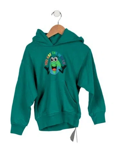 Pre-owned Balenciaga Babies' Toddler Boys Printed Hoodie W/ Tags W/tags In Green