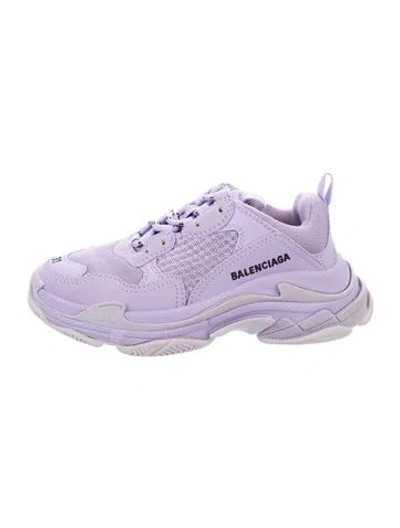 Pre-owned Balenciaga Babies' Toddler Girls' Low Top Sneakers In Purple