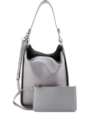 Pre-owned Balenciaga Tool 2.0 North South Leather Medium Tote Bag In Gray