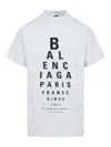 Balenciaga Off-white Optical Oversized T-shirt In White