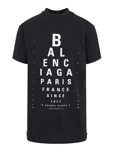 Balenciaga Extra Large Short-sleeved T-shirt In Black