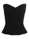 Balenciaga Boned Corset Top In Black